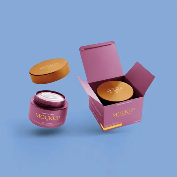 Cream Jars Boxes